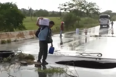 Chuva causa interdição de ponte e causa transtornos no interior baiano