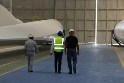 Maior pá eólica já produzida no país é fabricada na Bahia
