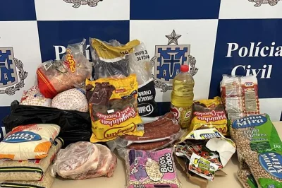 Polícia recupera produtos furtados e prende dupla suspeita