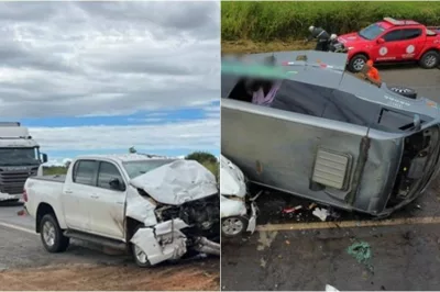 Acidente entre caminhonete e micro-ônibus deixa mais de 15 feridos na Bahia