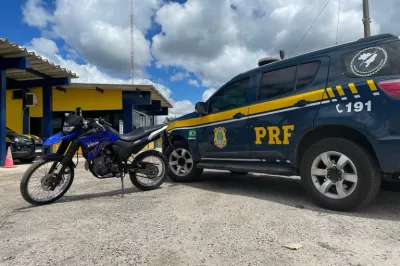 BR 116: Mais uma motocicleta adulterada é apreendida pela PRF em bagageiro de ônibus