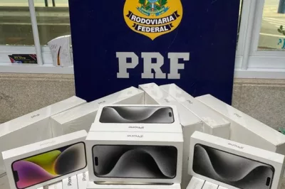 PRF apreende carga de iPhones de última geração em Vitória da Conquista