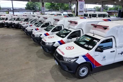 Novas ambulâncias e vans são entregues pelo Governo do Estado para reforçar a frota de saúde na Bahia