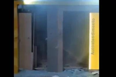 Caixas eletrônicos de banco são explodidos por criminosos em cidade do interior da Bahia