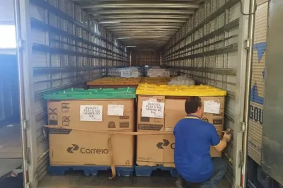 Correios arrecadam mais de 15 mil toneladas de donativos aos gaúchos