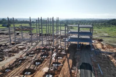 Governador visita às obras de construção do Hospital Regional de Alagoinhas