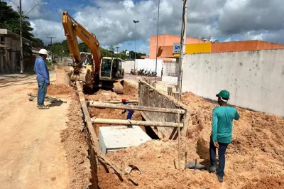 Alagoinhas+: Prefeitura realiza importante obra de drenagem na região do Terminal Rodoviário e do Hospital Materno-Infantil