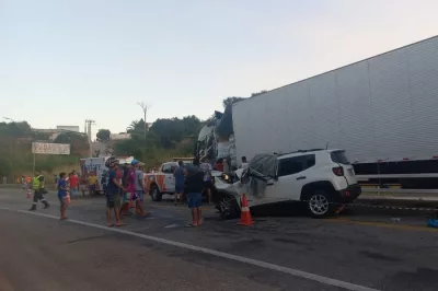 Duas pessoas morrem em acidente na BR-116, no trecho de Vitória da Conquista