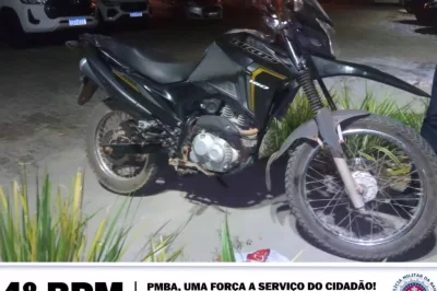 No Distrito de Riacho da Guia, Policiais do 4° BPM recuperam veículo roubado