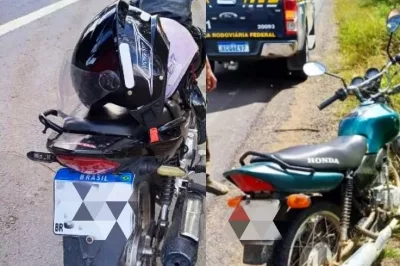 Motocicletas irregulares são apreendidas pela PRF em Feira de Santana