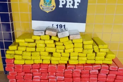 PRF apreende quase 100 Kg de entorpecentes em Feira de Santana