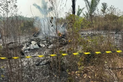 Avião de pequeno porte cai e deixa cinco mortos em Mato Grosso