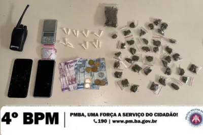 Operação policial resulta na apreensão de drogas e prisão de suspeitos em Alagoinhas