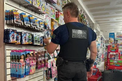 Receita Federal apreende brinquedos piratas na cidade de Feira de Santana