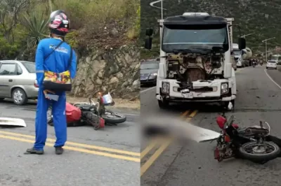 Motociclista morre em colisão com caminhão na BR-324, em Jacobina