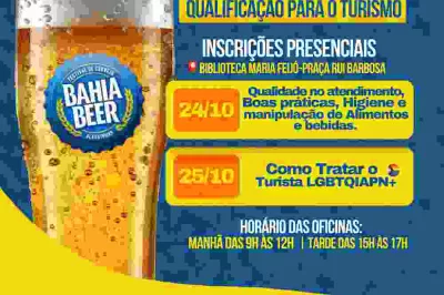 Oficinas vão preparar interessados em atuar no Bahia Beer Festival, em Alagoinhas