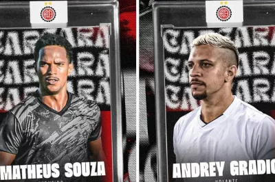 Atlético de Alagoinhas anuncia a contratação do volante Andrey Gradici e do zagueiro Matheus Souza