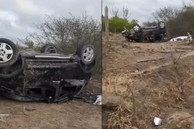 Capotamento na BA-120 deixa uma mulher morta e cinco feridos em Riachão do Jacuípe