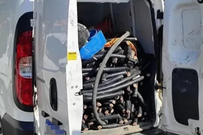 Dupla é presa com meia tonelada de fios de cobre furtados na Bahia