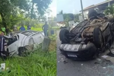Bebê morre e seis ficam feridos em acidente na BA-001