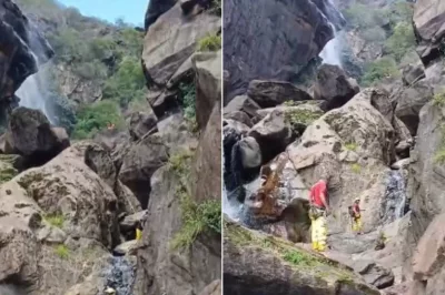 Homem morre após cair de cachoeira enquanto tentava tirar foto na Bahia