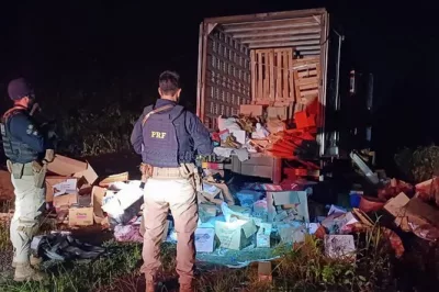 PRF impede assalto na BR-101, recupera carga e resgata motorista feito refém