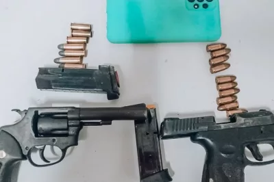 PM apreende armas de fogo em Mata de São João