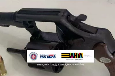 Arma de fogo é apreendia pela PM em Entre Rios
