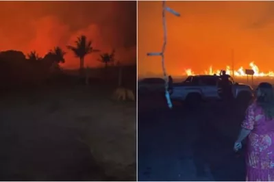 Incêndio de grandes proporções atinge Chapada Diamantina