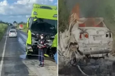 Quatro pessoas morrem carbonizadas em acidente no oeste baiano
