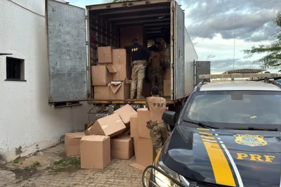 450 mil maços de cigarros contrabandeados são interceptados pela PRF na BR-135