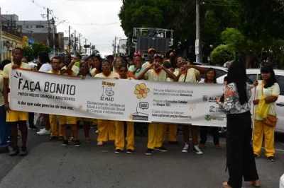 Faça Bonito: caminhada mobiliza população de Alagoinhas contra a violência sexual infantil