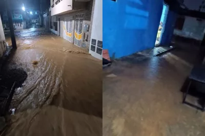 Chuva provoca alagamentos e deslizamento de encostas no recôncavo baiano