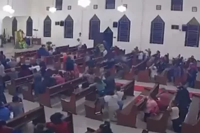 Fiéis se assustam em igreja na Bahia após rojão invadir e estourar em local