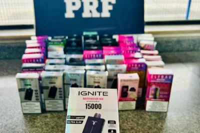 PRF apreende 55 cigarros eletrônicos proibidos em ônibus interestadual na BR-116