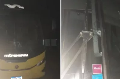 Na BR-101, tentativa de assalto a ônibus quase termina em tragédia; motorista fica ferido
