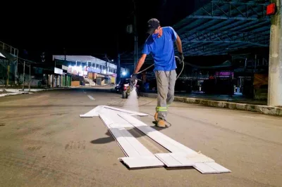 Central de Abastecimento de Alagoinhas recebe nova sinalização para melhorar segurança e fluxo de veículos