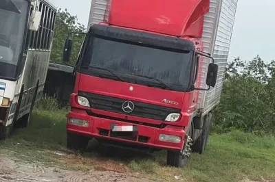 Caminhão roubado é localizado pela PRF em Inhambupe, após denúncia da vítima
