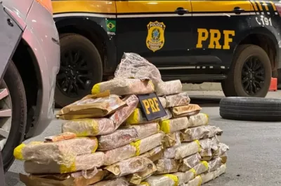 PRF apreende mais de 50 kg de maconha em abordagem na BR-242 em Barreiras