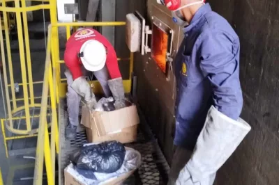 Trinta e um quilos de drogas são incinerados no município de Santo Amaro