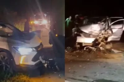 Colisão entre carros deixa quatro pessoas feridas na BR-101