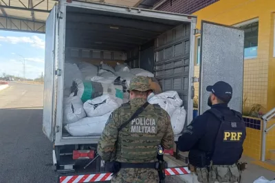 Mais de 750 kg de maconha são apreendidos pela PRF em caminhão no norte da Bahia
