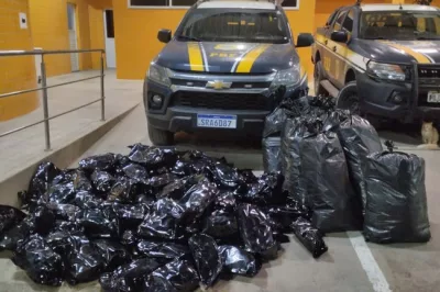 PRF apreende mais de 100 kg de maconha em Simões Filho