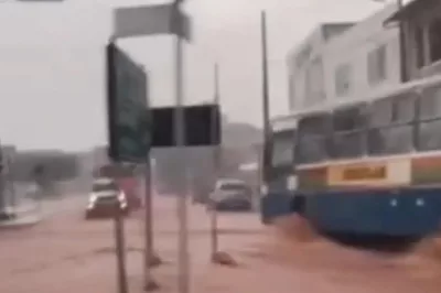 Temporal provoca alagamentos em Livramento de Nossa Senhora