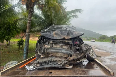 Veículo roubado é recuperado pela PRF após atendimento a sinistro na BR-101