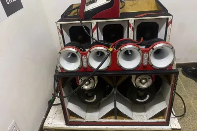 Policiais do 4º BPM apreendem equipamento de som paredão em Alagoinhas