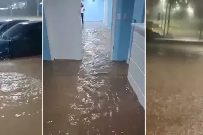 Temporal de três horas causa alagamentos e destrói casas em Itaberaba