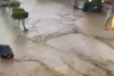 Temporal provoca alagamentos em Poções após 80 mm de chuva em menos de três horas