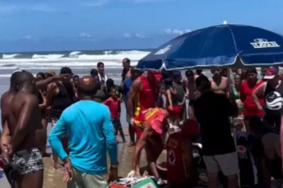 Banhista é resgatado após se afogar em praia no sul da Bahia
