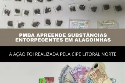 Policiais da CIPE Litoral Norte apreendem drogas e balança de precisão, em Alagoinhas